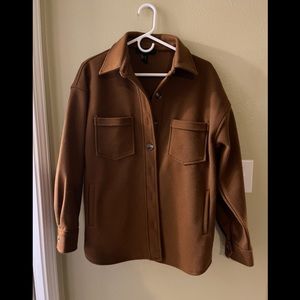 Brown forever21 shacket